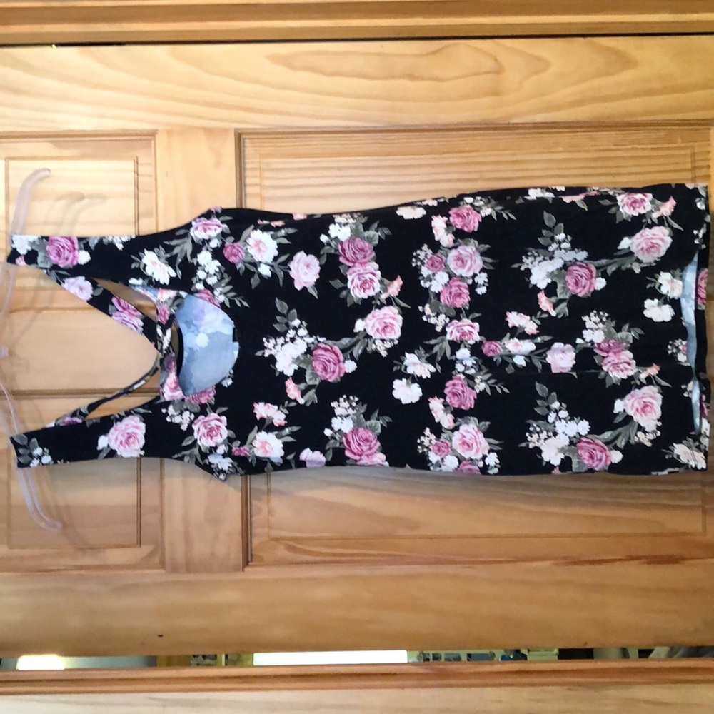 Rose Pattern Dress - Picture 2 of 2